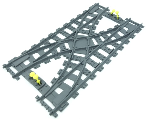 LEGO 7996 Double Crossover Track for RC Trains Set Parts Inventory and  Instructions - LEGO Reference Guide
